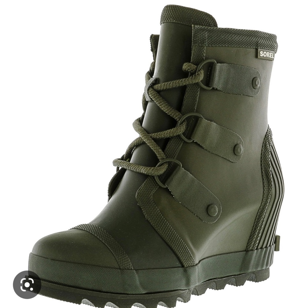 Sorel Joan of Arc wedge rain boots